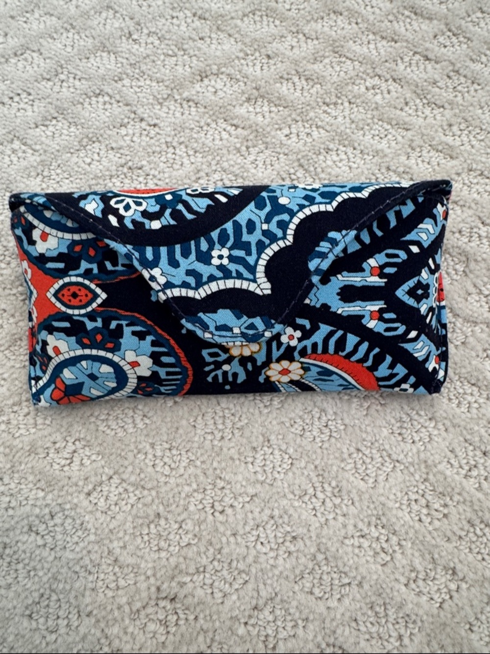 Vera Bradley Eyeglass Marrakesh Patterned Blue Case
